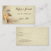 エレガントでスタイリッシュな紹介カード 紹介カード (正面/裏面)