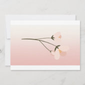 エレガントでスタイリッシュな花の結婚式招待状 招待状 (裏面)