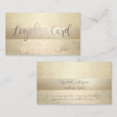 エレガントでスタイリッシュな輝くロイヤリティカード ロイヤリティカード (正面/裏面)