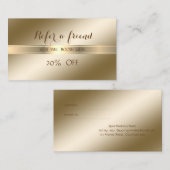 エレガントでスタイリッシュな輝く紹介カード 紹介カード (正面/裏面)