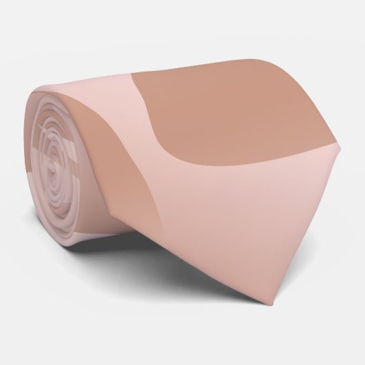 エレガントでスタイリッシュな銅のばら色の金ゴールドパターン ネクタイ (ロール)