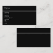 エレガントでストライプな名刺 名刺 (正面/裏面)