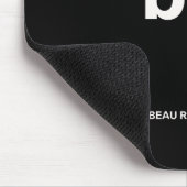 エレガントでスリムなブラックQRコード マウスパッド (コーナー)