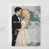 エレガントでタイムレスな結婚式招待状のデザイン 招待状 (正面)