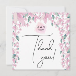 エレガントでチャーミングな藤の花 サンキューカード