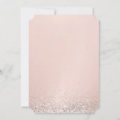 エレガントでトレンディなコンフェッティ スイート16 招待状 (裏面)