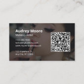 エレガントでトレンディなデザインのメイクアップアーティスト 名刺 (正面)