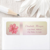 エレガントでトレンディーなロマンチックなヒビスカス ラベル (インサイチュ)