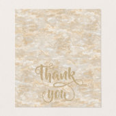 エレガントでトレンディーな涼しい大理石の感謝カード 名刺 (外部フラット)