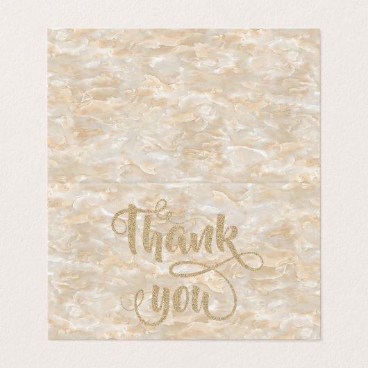 エレガントでトレンディーな涼しい大理石の感謝カード 名刺 (外部フラット)