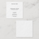 エレガントでノスタルジックでクラシックな一見のシンプルでシックな平野 スクエア名刺 (正面/裏面)