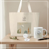 エレガントでパーソナライズされたマスジッド・アル・ナバウィ　イード・ムバラク ジャンボコーヒーマグカップ