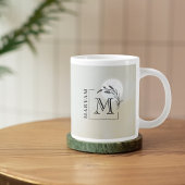 エレガントでパーソナライズされたマスジッド・アル・ナバウィ イード・ムバラク ジャンボコーヒーマグカップ