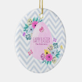 エレガントでパーソナライズなハッピーイースターの陶磁器のオーナメント セラミックオーナメント (右)