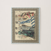 エレガントでビクトリアンな女性 ジグソーパズル (縦)