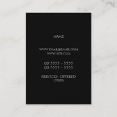 エレガントでファンシーで素晴らしいモノグラム 名刺 (裏面)