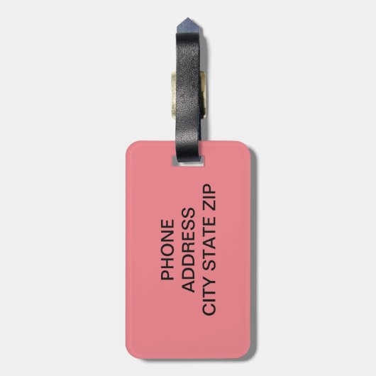 エレガントでフェイクな金ゴールドの熱帯パイナップルパターン ラゲッジタグ (裏面縦)