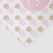 エレガントでフェイクな金ゴールドの熱帯パイナップルパターン 薄葉紙 (詳細)