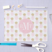 エレガントでフェイクな金ゴールドの熱帯パイナップルパターン 薄葉紙 (クラフト)