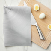 エレガントでフェイクな金属光沢がある銀 キッチンタオル (四つ折り)