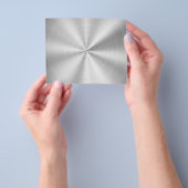 エレガントでフェイクな金属光沢がある銀 チラシ (手)