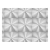 エレガントでフェイクな金属光沢がある銀 テーブルクロス (正面(横))