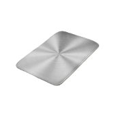 エレガントでフェイクな金属光沢がある銀 バスマット (アングル)