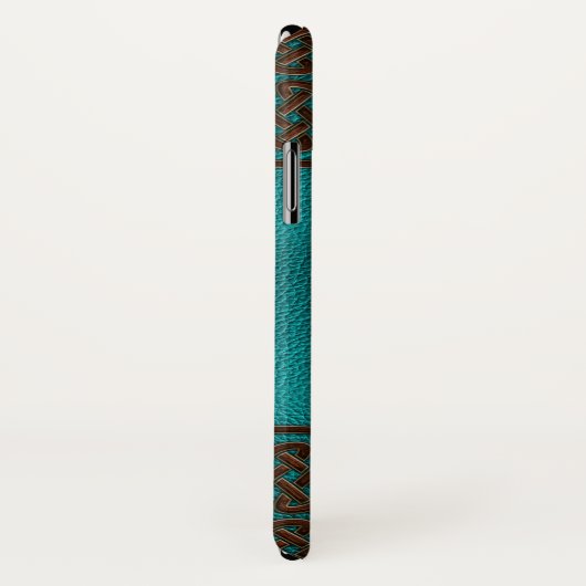 エレガントでフェイクな革ケルト結び目模様のデザイン Case-Mate iPhoneケース (裏面/右)