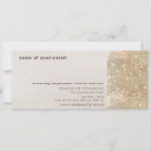 エレガントでフェスティブなスパークリーゴールド シークインズ パーティ 招待状 (裏面)