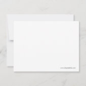 エレガントでフォーマルな応答カード 出欠カード (裏面)