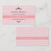 エレガントでフランスのなピンクのシンプルな専門のトレンディー 名刺 (正面/裏面)