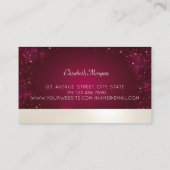 エレガントでプロフェッショナルなマンダラヨガインストラクター 名刺 (裏面)