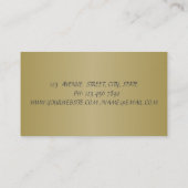 エレガントでプロフェッショナルな草原の花 名刺 (裏面)