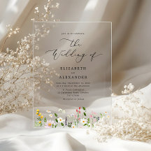 エレガントでミニマリストな野の花 シンプルな結婚式