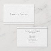 エレガントでミニマルでモダンな専門の贅沢 名刺 (正面/裏面)