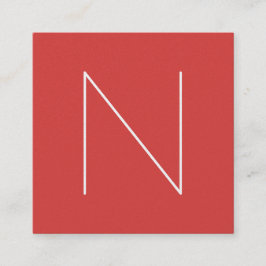 エレガントでミニマルで明白なグレナディン スクエア名刺