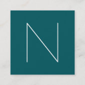 エレガントでミニマルで明白な影で覆われたトウヒ スクエア名刺 (正面)