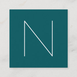 エレガントでミニマルで明白な影で覆われたトウヒ スクエア名刺