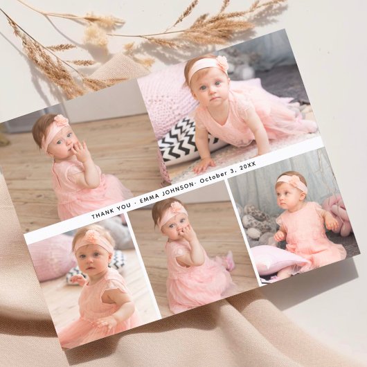 エレガントでミニマルなベビーシャワーの写真 ポストカード