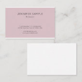 エレガントでミニマルなモダンなデザインのプロフェッショナル 名刺 (正面/裏面)