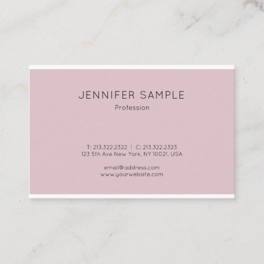 エレガントでミニマルなモダンなデザインのプロフェッショナル 名刺 (正面)