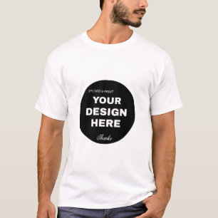 エレガントでミニマル、洗練されたブラックQRコードロゴ Tシャツ