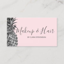 エレガントでモダンでかわいらしい銀製のピンクのパイナップル化粧