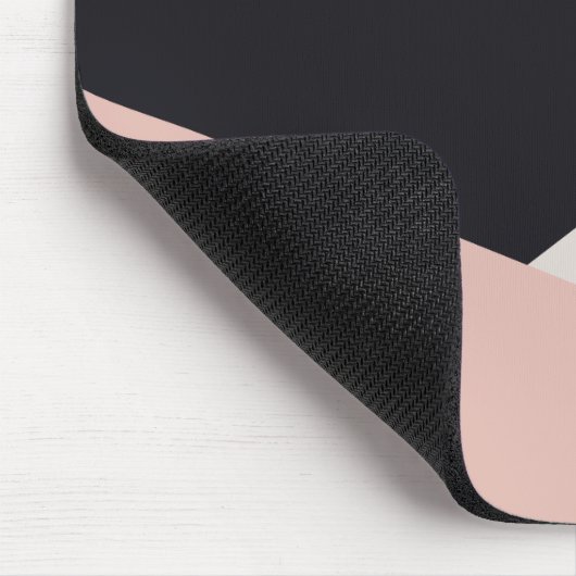 エレガントでモダンでスタイリッシュで幾何学的な色のブロック マウスパッド (コーナー)