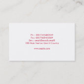 エレガントでモダンで創造的な名刺 名刺 (裏面)