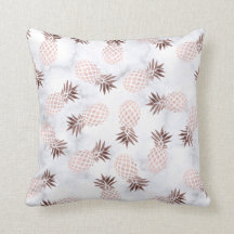 エレガントでモダンで白い大理石のばら色の金ゴールドのパイナップル