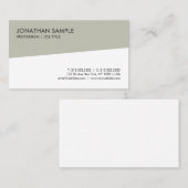 エレガントでモダンで粋でシンプルなテンプレートのプロフェッショナル 名刺 (正面/裏面)