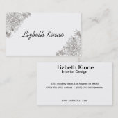 エレガントでモダンで粋なスタイル 名刺 (正面/裏面)