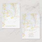 エレガントでモダンで粋な金ゴールドの大理石のプロフェッショナルの上 名刺 (正面/裏面)