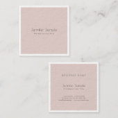 エレガントでモダンで魅力的なデザインの贅沢のトレンディー スクエア名刺 (正面/裏面)